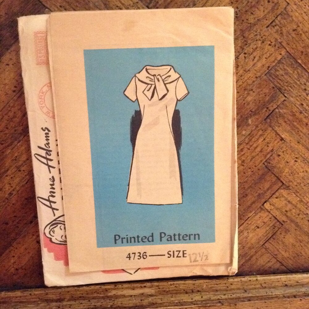 UNCUT AND COMPLETE Lot of 2 1960s Shift Dress Sewing Patterns - Picture 4 of 5